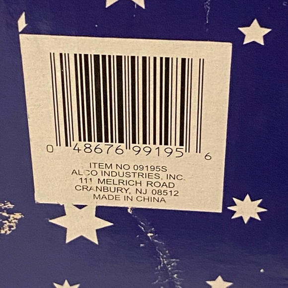 Santa Claus Clear Frosted Double Candle Holder Alco - Picture 8 of 8